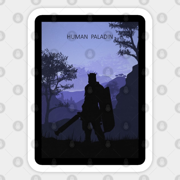 Human Paladin Sticker by Rykker78 Artworks